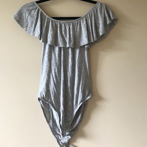 Urban Outfitters Heather Grey Bodysuit